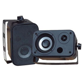 PYLE PDWR30B 3.5'' Indoor/Outdoor Waterproof Speakers (Black)oproof 