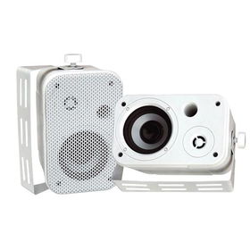 PYLE PDWR30W 3.5"" Indoor/Outdoor Waterproof Speakers (White)oproof 