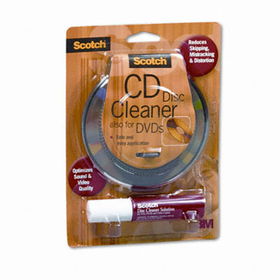 Scotch AV100 - Scotch CD/DVD Disc Cleaner Wipes & Spray Bottle Solutionscotch 