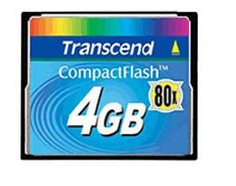 Compact Flash Card 4GB 80x