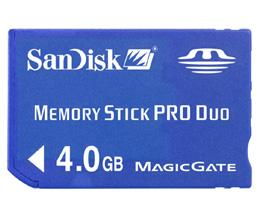 Memory Stick Pro Duo 4GBmemory 