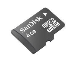 MicroSDHC 4GB Class 2 + SD Adapter
