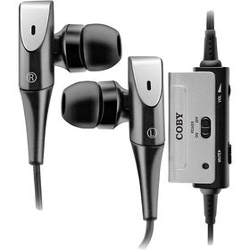 Noise Canceling Isolation Stereo Earphones With In-Line Volume Control