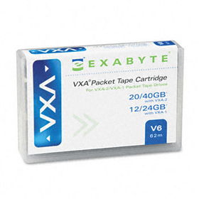 Exabyte 11100100 - 8 mm Cartridge, 62m, 20GB Native/80GB Compressed Capacityexabyte 