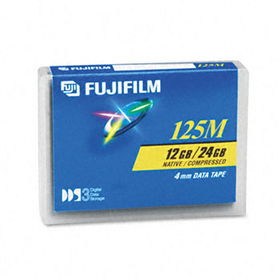 Fuji 26047300 - 1/8 DDS-3 Cartridge, 125m, 12GB Native/24GB Compressed Capacity