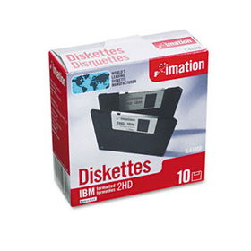 3.5"" Floppy Diskettes, IBM-Formatted, DS/HD, 10/Box