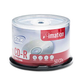 CD-R Discs, 700MB/80min, 52x, Spindle, Silver, 50/Packimation 