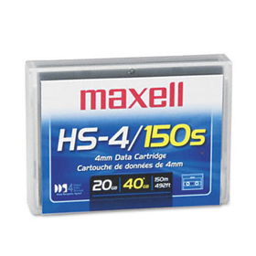 1/8"" DDS-4 Cartridge, 150m, 20GB Native/40GB Compressed Capacitymaxell 