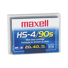 Maxell 331910 - 1/8 DDS-1 Cartridge, 90m, 2GB Native/4GB Compressed Capacitymaxell 