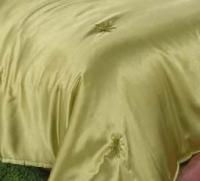 Cool Satin Green Full / Queen Comforter Set Color: Greensatin 
