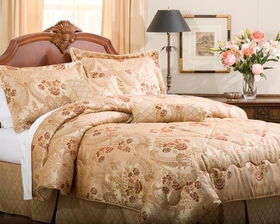 Velez Garden Queen Comforter Set with Bonus Pillows