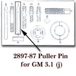 PULLER PIN FOR GM 3.1 FOR KDT2897