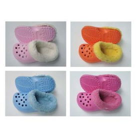 Girls Clogs with Removeable Fur Lining Case Pack 36girls 