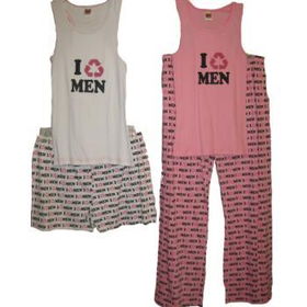 Women's Printed Short Pajama Set Case Pack 24women 