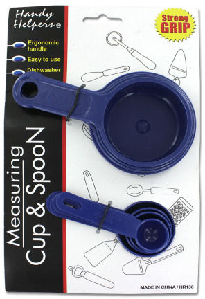8 Piece Measuring Cup and Spoon Case Pack 24