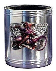 Can Cooler - Pewter Mythical Dragon