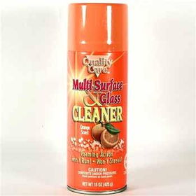 Quality Care Multi-Surface Glass Cleaner - Orange Case Pack 12quality 