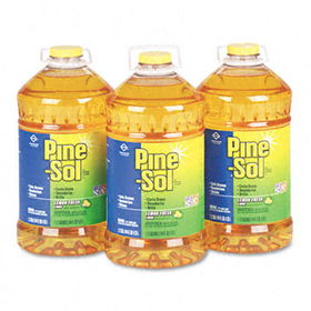 Clorox 35419CT - Pine-Sol All-Purpose Cleaner, Lemon Scent, 144 oz. Bottle, 3/Cartonclorox 