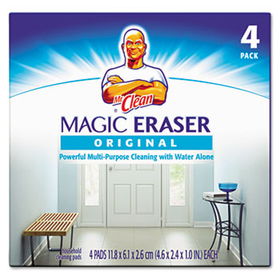 Mr. Clean 43516 - Magic Eraser Foam Pad, 3 x 3, White, 4/Boxclean 