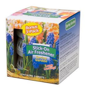 Stick On Air Freshener 3Pk, Spring Garden Case Pack 84stick 
