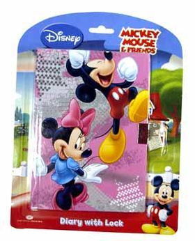Mickey & Minnie 50 Sheets Diary with Lock Case Pack 96mickey 