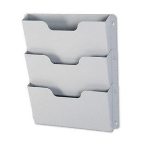 Buddy Products 521032 - Dr. Pocket Steel Three-Pocket Wall File, Letter, Platinumbuddy 