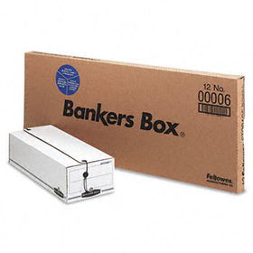 Liberty Storage Box, Check/Voucher, 9 x 23-1/4 x 5-3/4, White/Blue, 12/Cartonbankers 
