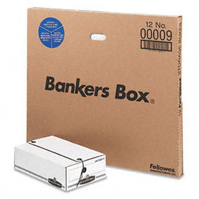 Liberty Basic Storage Box, Check/Voucher, 9 x 14-1/4 x 4, White/Blue, 12/Cartonbankers 