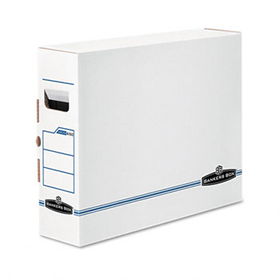 X-Ray Storage Box, Film Jacket Size, 5 x 14-7/8 x 18-3/4, White/Blue, 6/Cartonbankers 