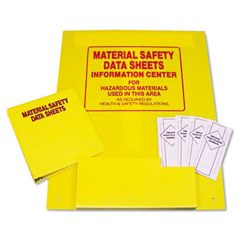 MSDS Information Center, 24w x 30h, Yellow