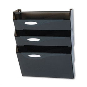 Classic Hot File Wall File Systems, Letter, Three Pockets, Smokerubbermaid 