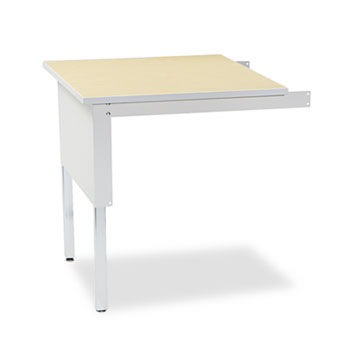 Mailflow-To-Go Mailroom System Table, 30w x 30d x 29-36h,Birch/PblGry