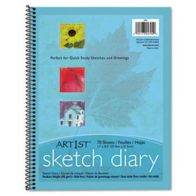 Art1st Sketch Diary, 8-1/2"" X 11"", 60 lb, 70 Sheets, White