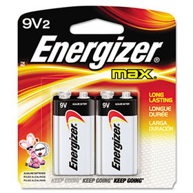 MAX Alkaline Batteries, 9V, 2 Batteries/Packenergizer 