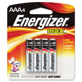 MAX Alkaline Batteries, AAA, 4 Batteries/Packenergizer 