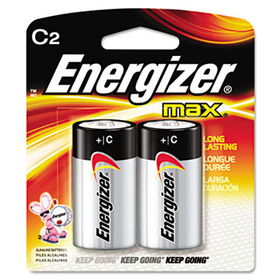 MAX Alkaline Batteries, C, 2 Batteries/Pack