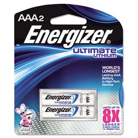 e Lithium Batteries, AAA, 2 Batteries/Pack