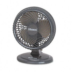 Lil' Blizzard 7"" Two-Speed Oscillating Personal Table Fan, Plastic, Black