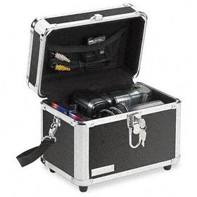 IdeaStreamTM VZ01022 - Secure Storage Camcorder Case, Sturdy Locking Case, Black