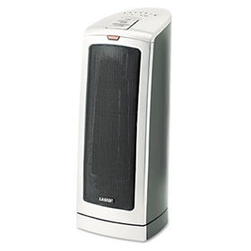 Lasko 5369 - Oscillating 1500W Ceramic Tower Heater w/Electronic Control, Gray