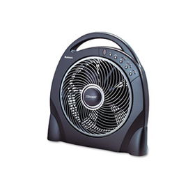 Holmes HAPF623RUC - 12 Oscillating Floor Fan w/Remote, Breeze Modes, 8 Hour Timer