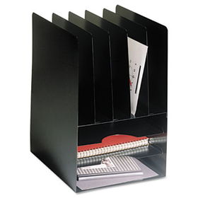 Compact Combo Organizer, Eight Sections, Steel, 9 5/8 x 11 1/8 x 14 1/8, Blacksteelmaster 