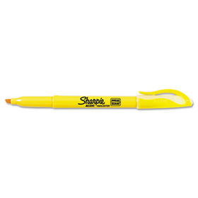 Accent Pocket Style Highlighter, Chisel Tip, Yellow, 1 Dozen