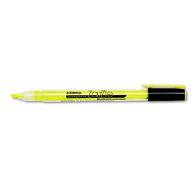 Zebra 74050 - Zazzle Fluorescent Highlighter, Chisel Tip, Yellow Ink, 12/Pk
