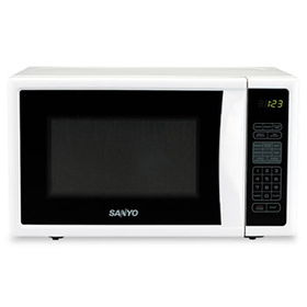 Sanyo EMS2588W - Compact, 0.7 Cubic Foot Capacity Countertop Microwave Oven, 800 Watts, White