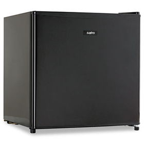 Sanyo SRA1780K - Compact Cube, 1.7 Cu. Ft. Office Refrigerator, Adjustable Thermostat Dial, Black