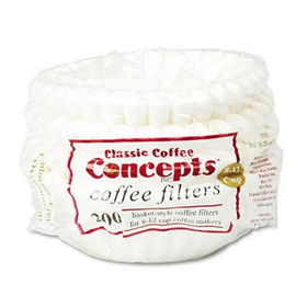 Classic Coffee Concepts MF200 - Filters for 12-Cup Drip Coffee Makers, 200 Filters/Packclassic 