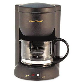 Classic Coffee Concepts CC73 - Four-Cup Automatic Drip Coffeemaker, Black