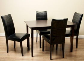 Eveleen Black 5-piece Dining Furniture Set