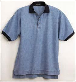 Short Sleeve Garment-Washed Denim Sport Shirtshort 